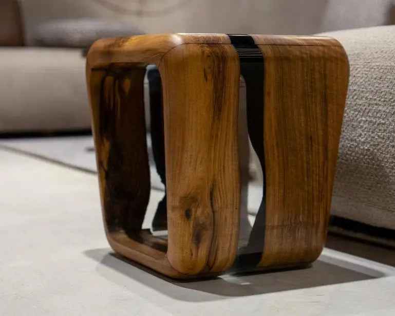 Resin Side Magazine Table Stool - Stylish Modern Wooden Furniture