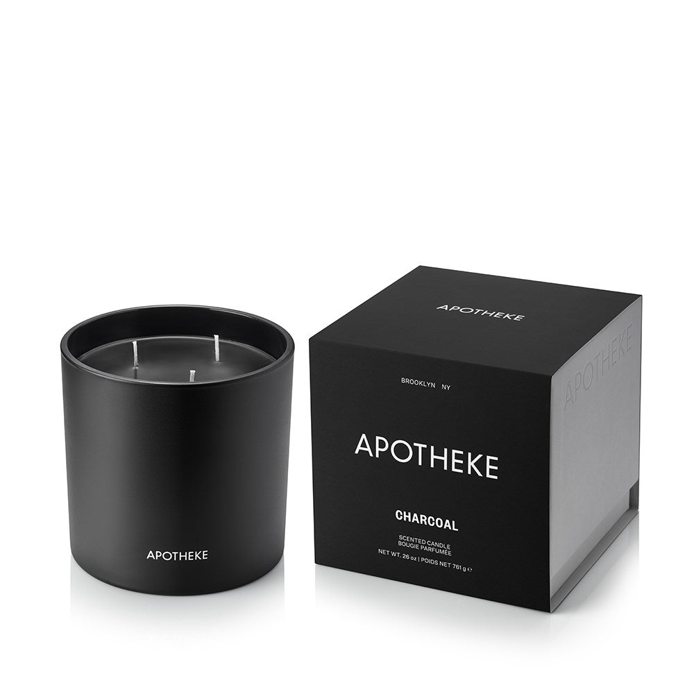 Charcoal 3-Wick Candle - PoshaBella