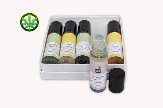 CBD Essential Oil Roll-On Gift Set – 5 Aromatherapy Oils