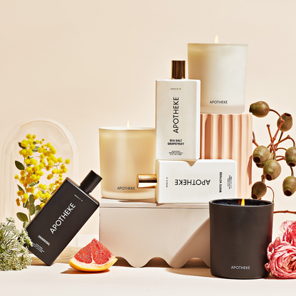 White Vetiver Room Spray and Classic Candle Duo - PoshaBella