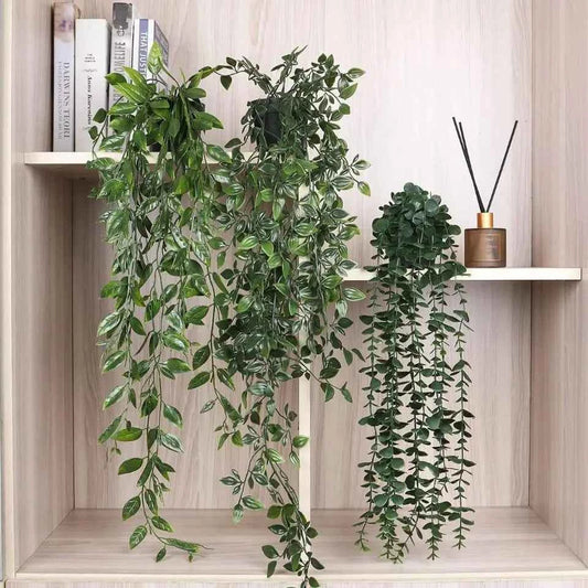 Artificial Hanging Vine Plant in Pot for Home Decor