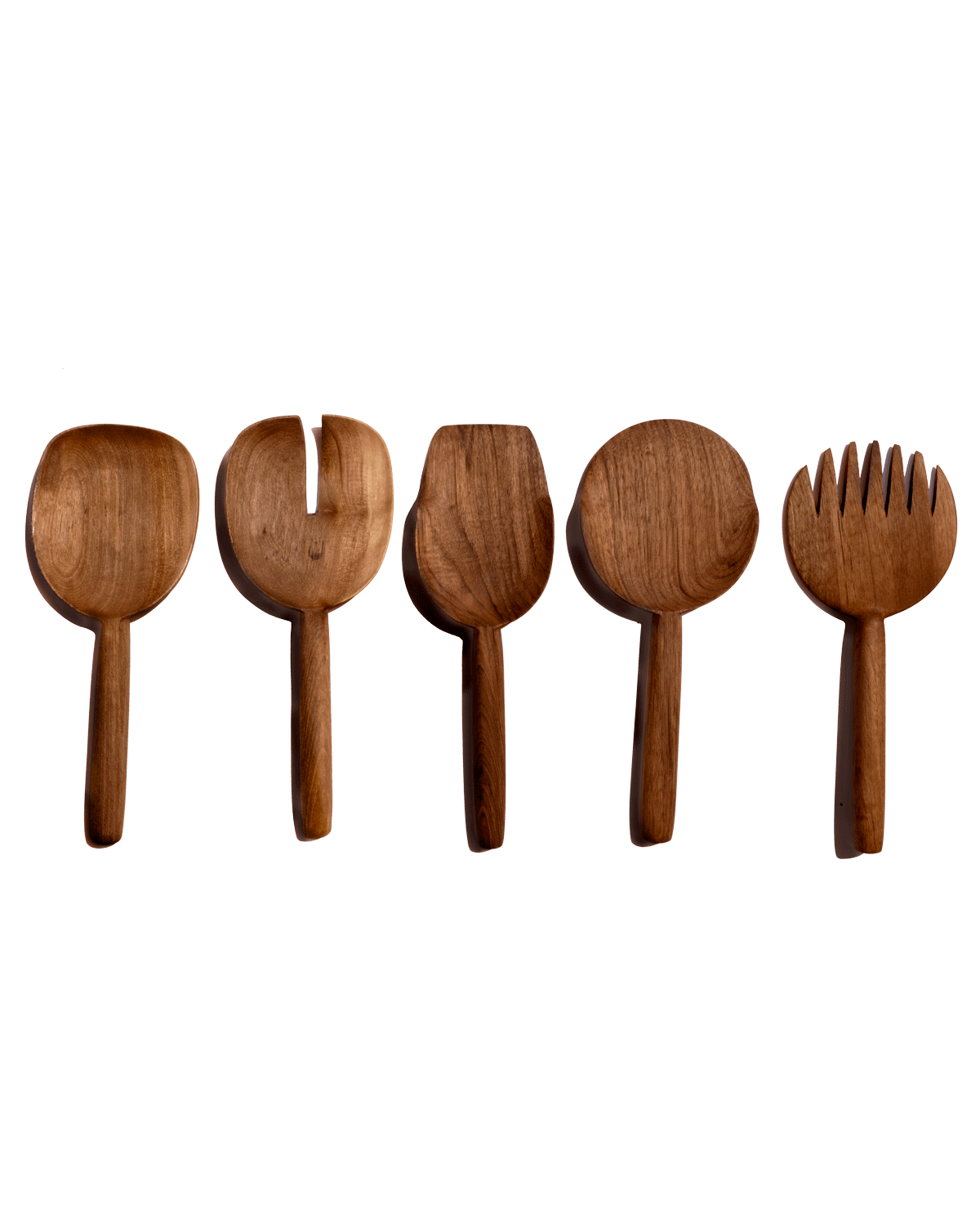 Walnut Spoon - Set of 5 - PoshaBella
