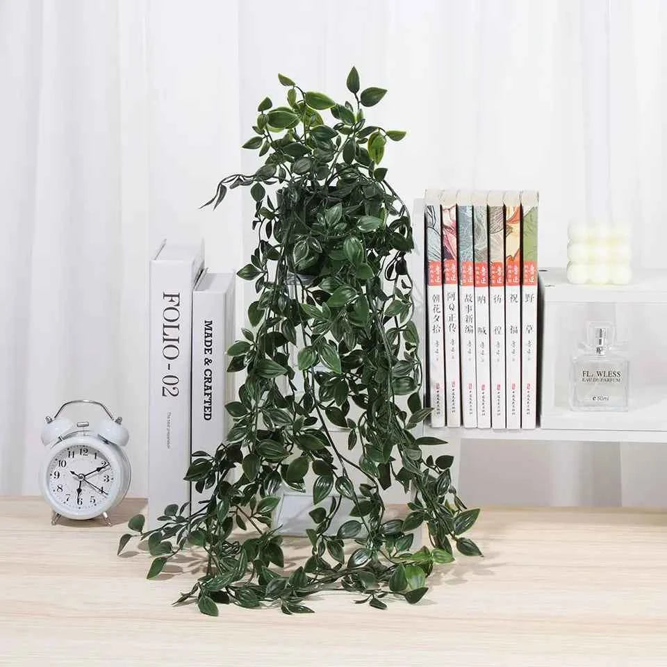 Artificial Hanging Vine Plant in Pot for Home Decor