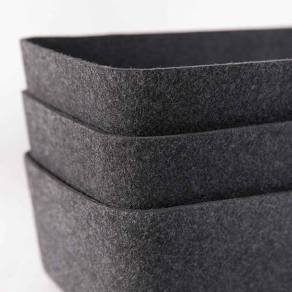 The Sculpted Bin - Long | Set of 3