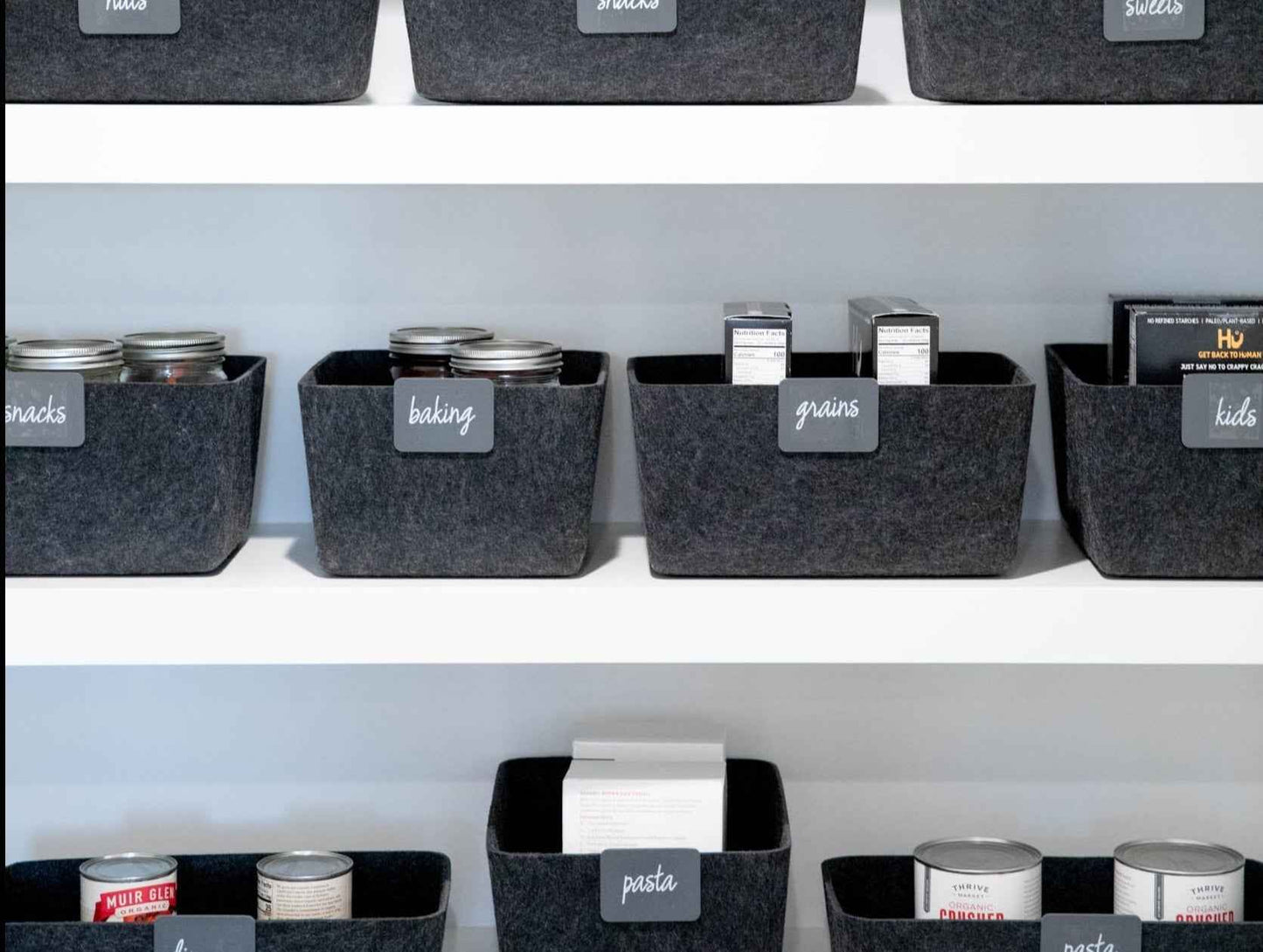 The Sculpted Bin - Wide | Set of 3