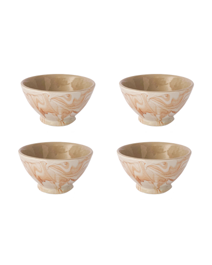 Marbled Terra Ramen Bowl - Set of 4