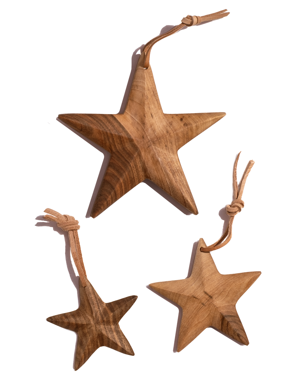 Walnut Star Ornament - PoshaBella