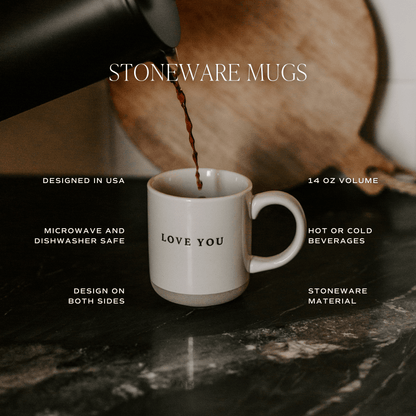 Fall Leaves 14 oz Orange Stoneware Coffee Mug