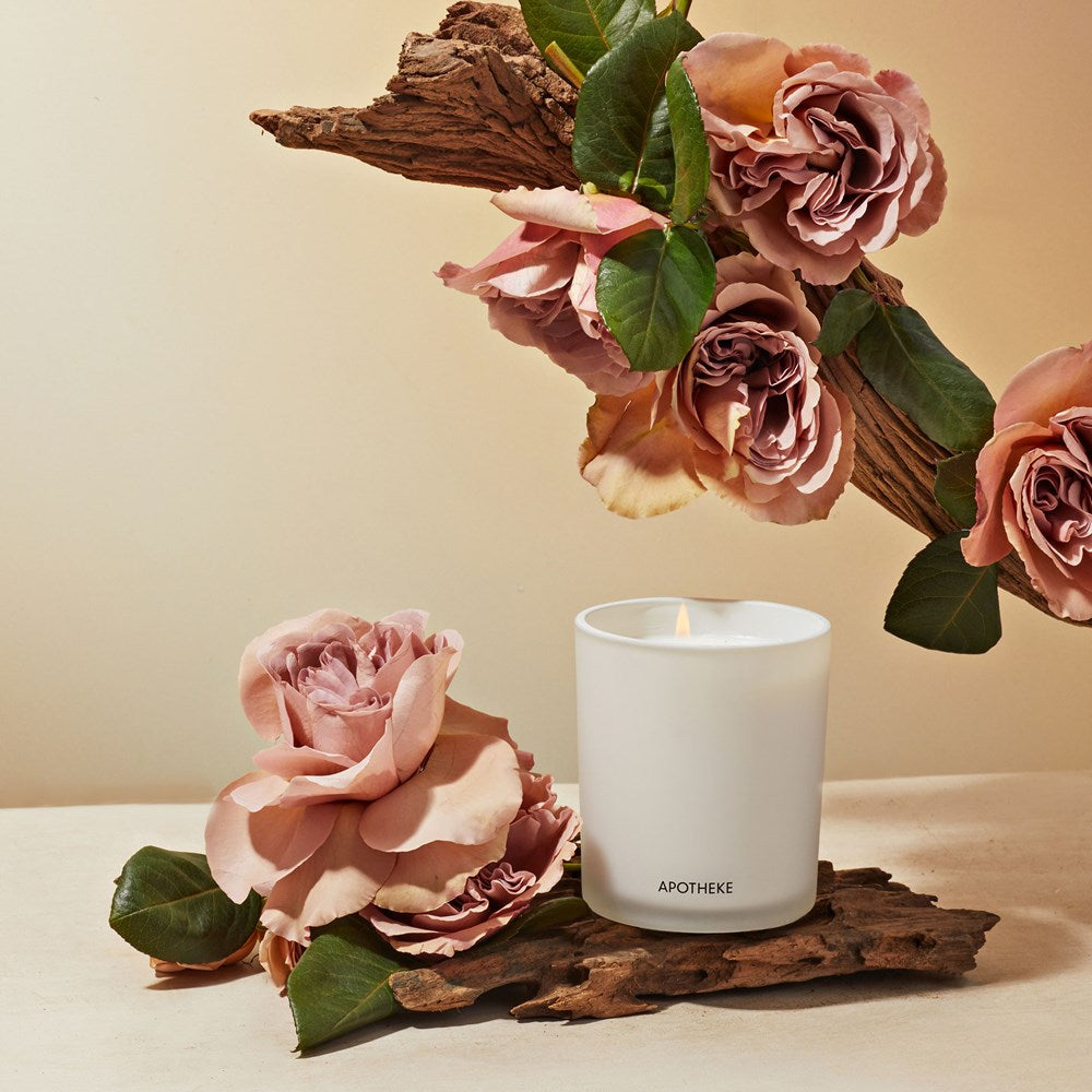 Santal Rock Rose Classic Candle - PoshaBella