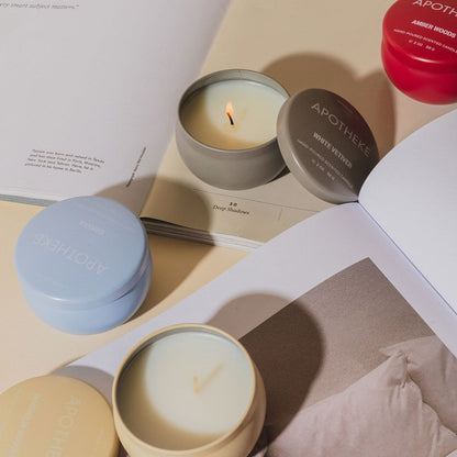 Santal Rock Rose Mini Candle Tin - PoshaBella