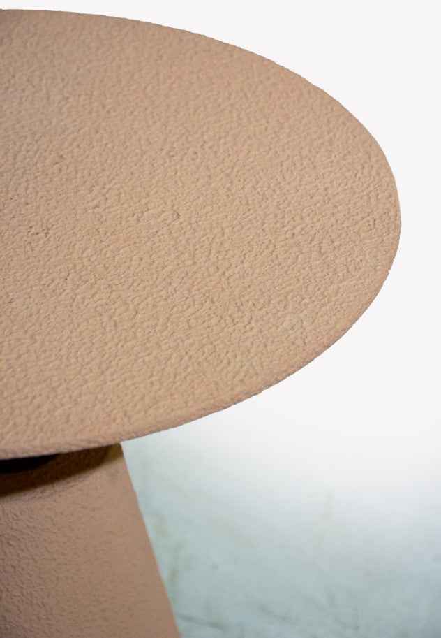 Microcement Textured  Minimal Side Table Set