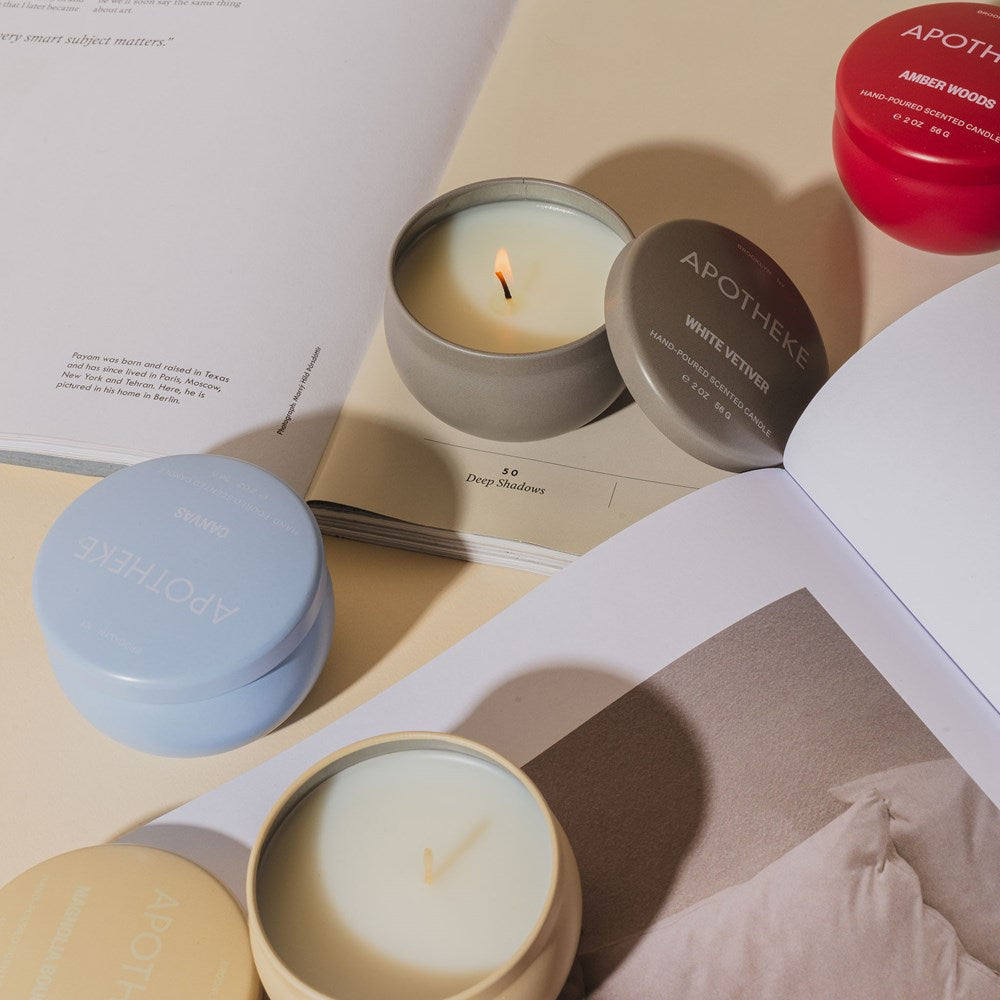 Sea Salt Grapefruit Mini Candle Tin - PoshaBella