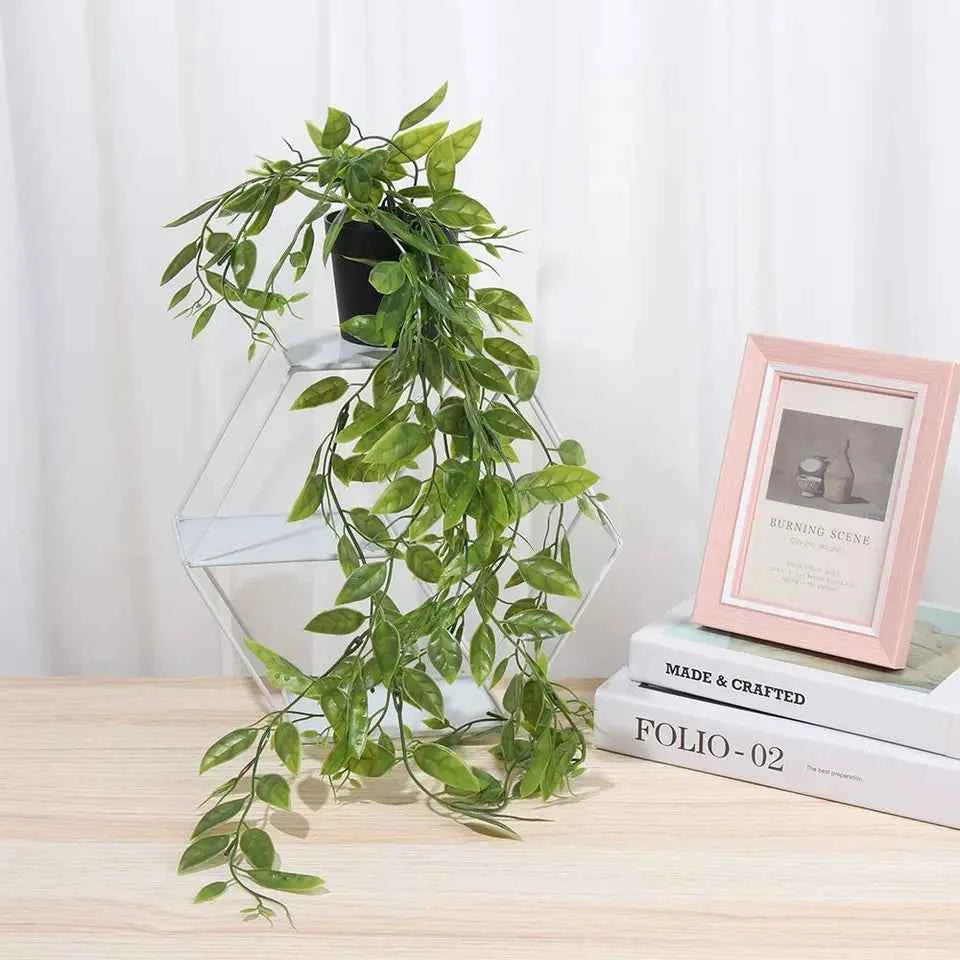 Artificial Hanging Vine Plant in Pot for Home Decor