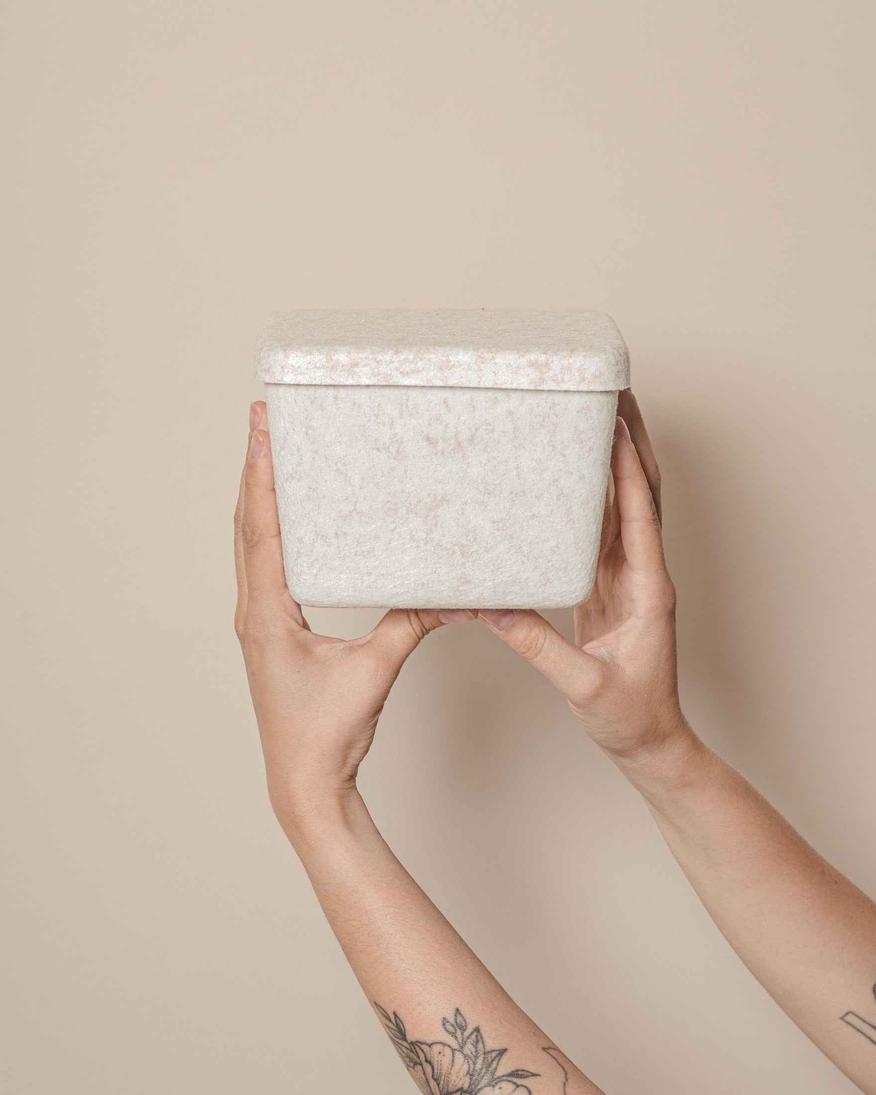The Sculpted Bin - Petite with Lid | Set of 3