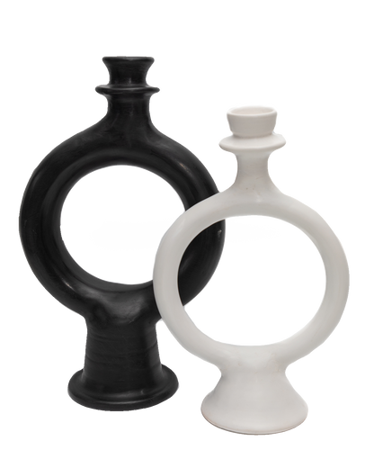 Moroccan Glazed Terracotta Candle Holder - PoshaBella