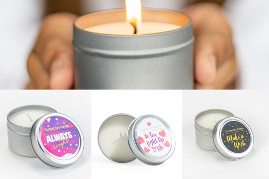 Bergamot & Lavender Soy Candle Trio – 3 Aromatherapy Candles