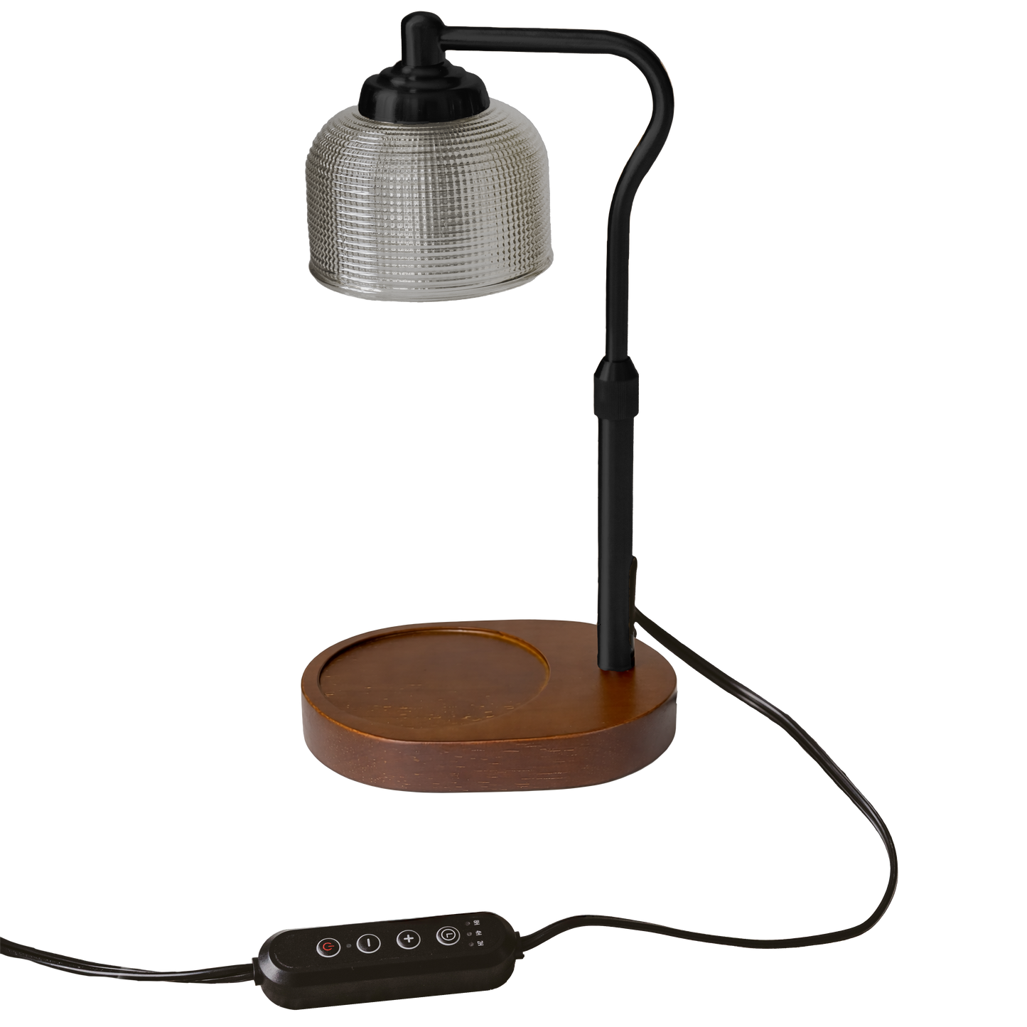 Candle Warmer Lamp with Wood Base