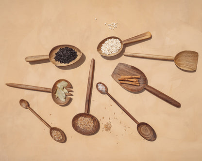 Walnut Oval Spoon - PoshaBella