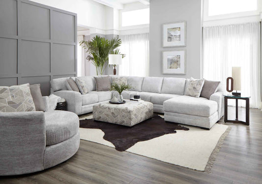 Zaftig Parchment Beige Sectional Collection - Parchment Beige 969