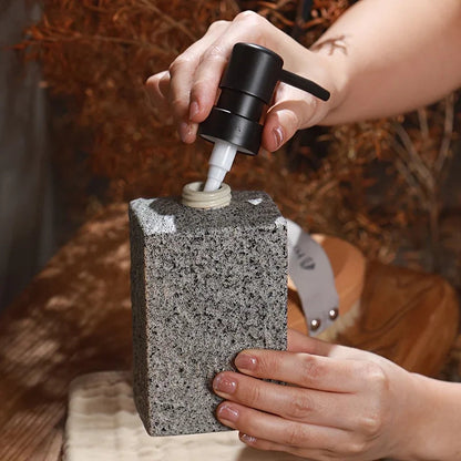 A 4pcs Set Featuring a Minimalist Nordic Design in Ceramic, Including a Stone-Patterned Wash Cup Set, Lotion Bottle, Soap Dish, Bathroom Cleaning Bottles, Mouthwash Cup, Bathroom Essentials, Bathroom Accessories, Perfect As a