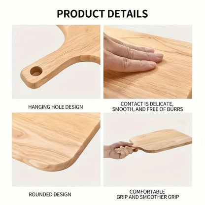 A Solid Wood Cutting Board Designed for Food Preparation, Suitable for Chopping Vegetables, Fruits, And Meats. This Kitchen Board Is Ideal for Cooking in Both Indoor And Outdoor Settings, Easy to Clean