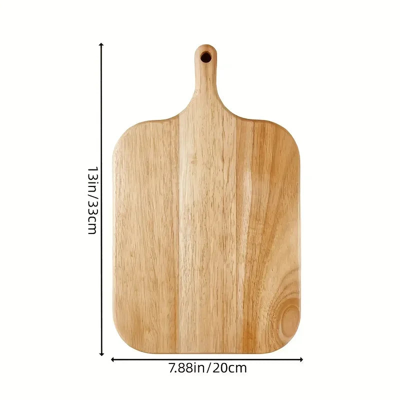 A Solid Wood Cutting Board Designed for Food Preparation, Suitable for Chopping Vegetables, Fruits, And Meats. This Kitchen Board Is Ideal for Cooking in Both Indoor And Outdoor Settings, Easy to Clean