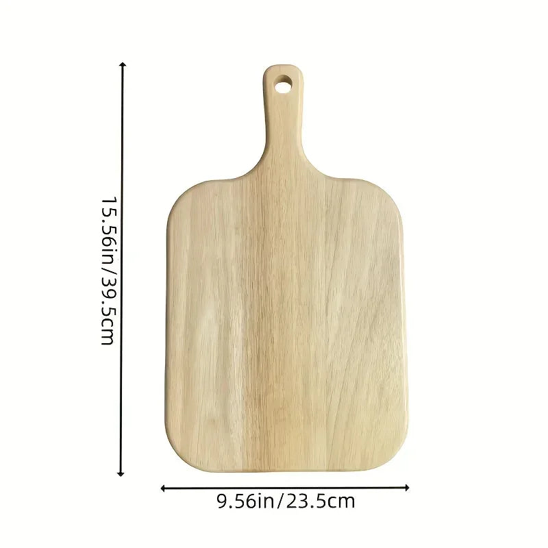 A Solid Wood Cutting Board Designed for Food Preparation, Suitable for Chopping Vegetables, Fruits, And Meats. This Kitchen Board Is Ideal for Cooking in Both Indoor And Outdoor Settings, Easy to Clean