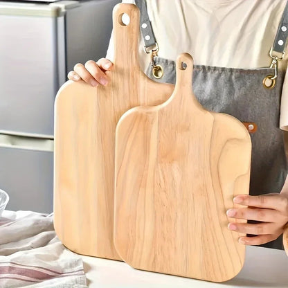 A Solid Wood Cutting Board Designed for Food Preparation, Suitable for Chopping Vegetables, Fruits, And Meats. This Kitchen Board Is Ideal for Cooking in Both Indoor And Outdoor Settings, Easy to Clean