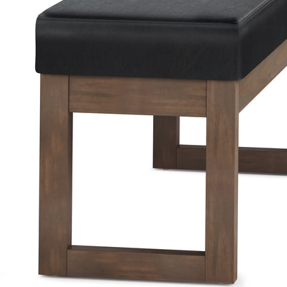 Milltown Large Ottoman Bench - Midnight Black