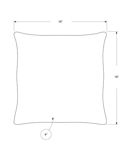 Pillow Square with Insert - Decorative Throw Pillow