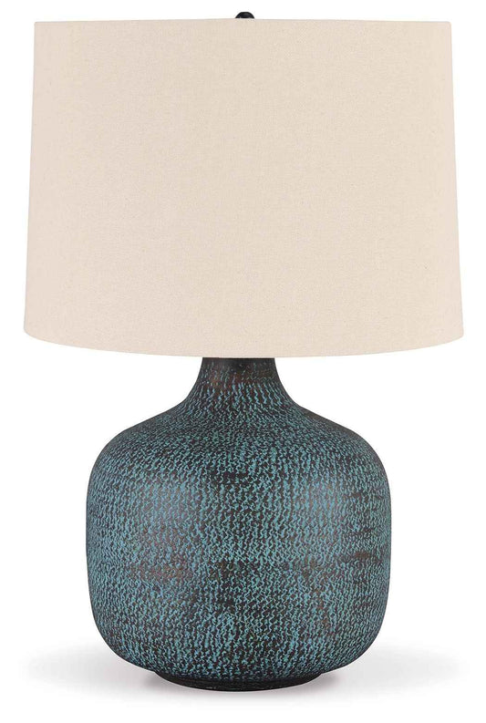 Malthace - Metal Table Lamp  - Patina