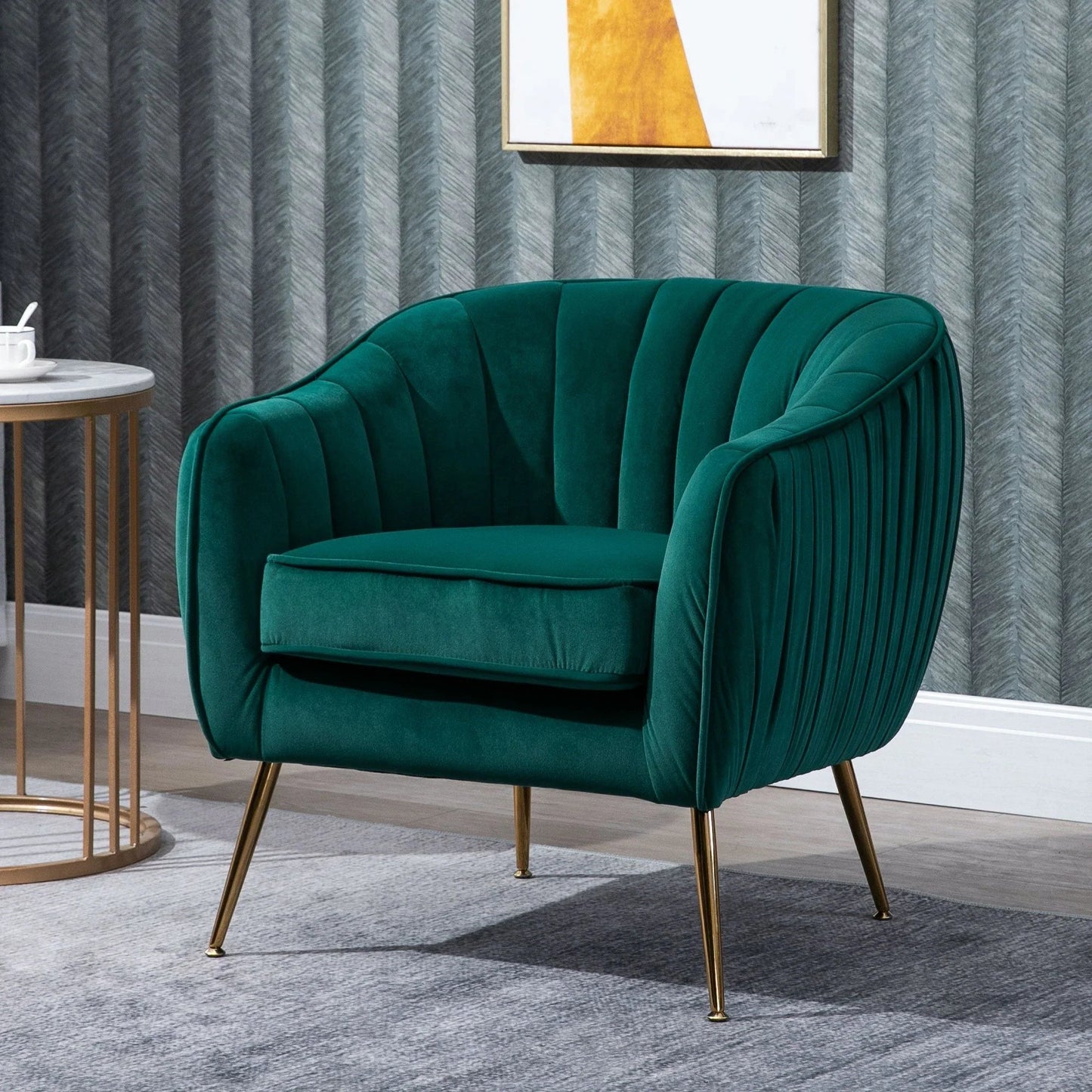 Accent Chair - Luxury Velvet Blue