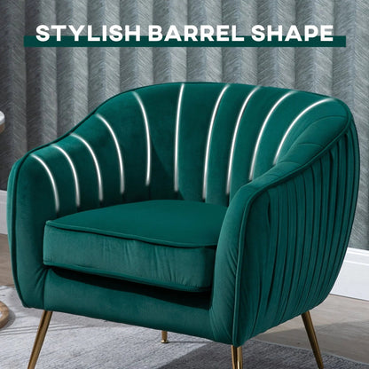Accent Chair - Luxury Velvet Blue