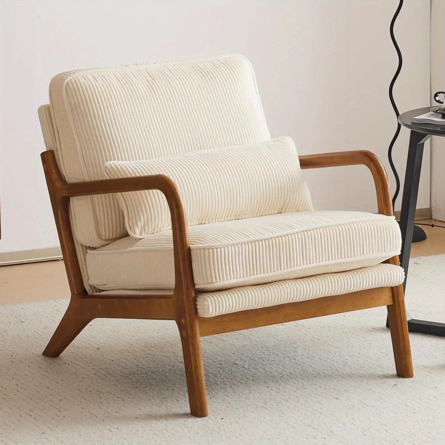 Accent Chair - Striped Blue White