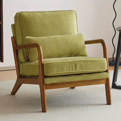 Accent Chair - Striped Blue White
