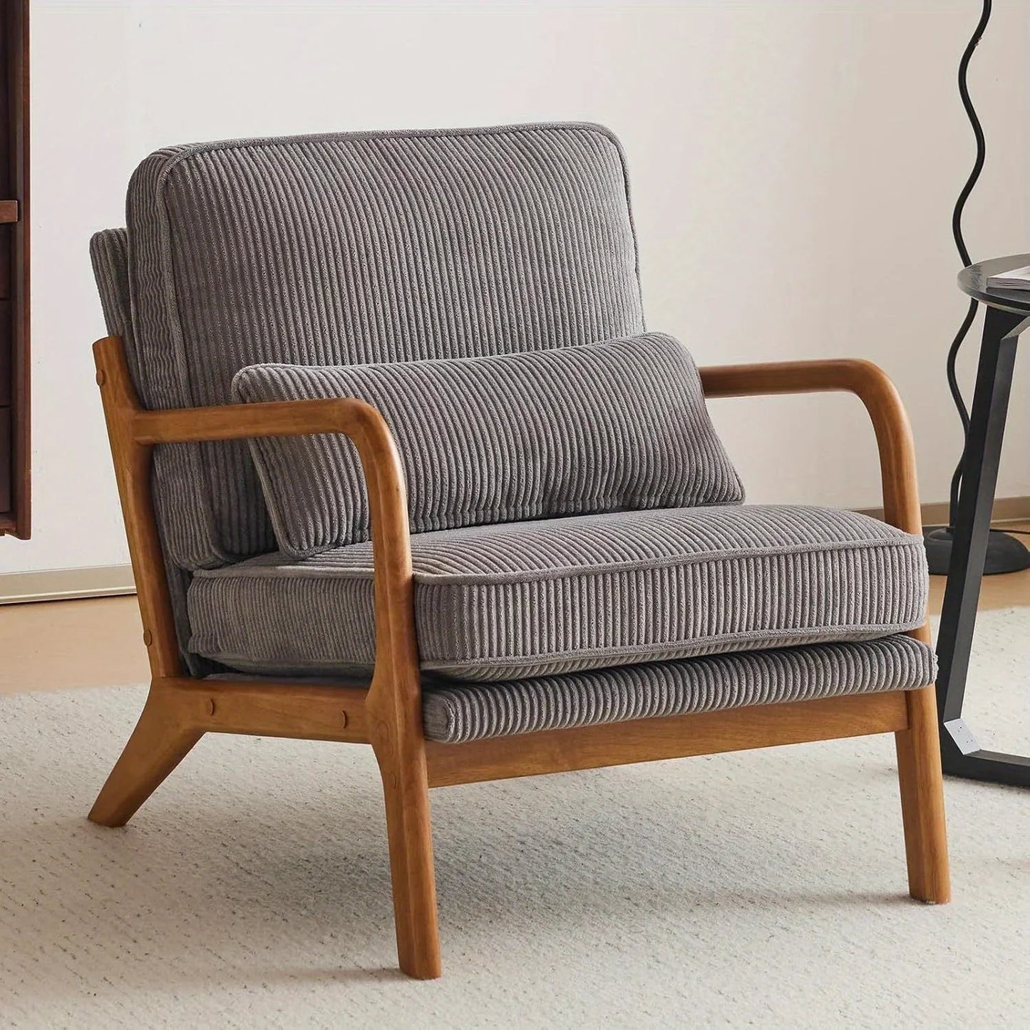 Accent Chair - Striped Blue White