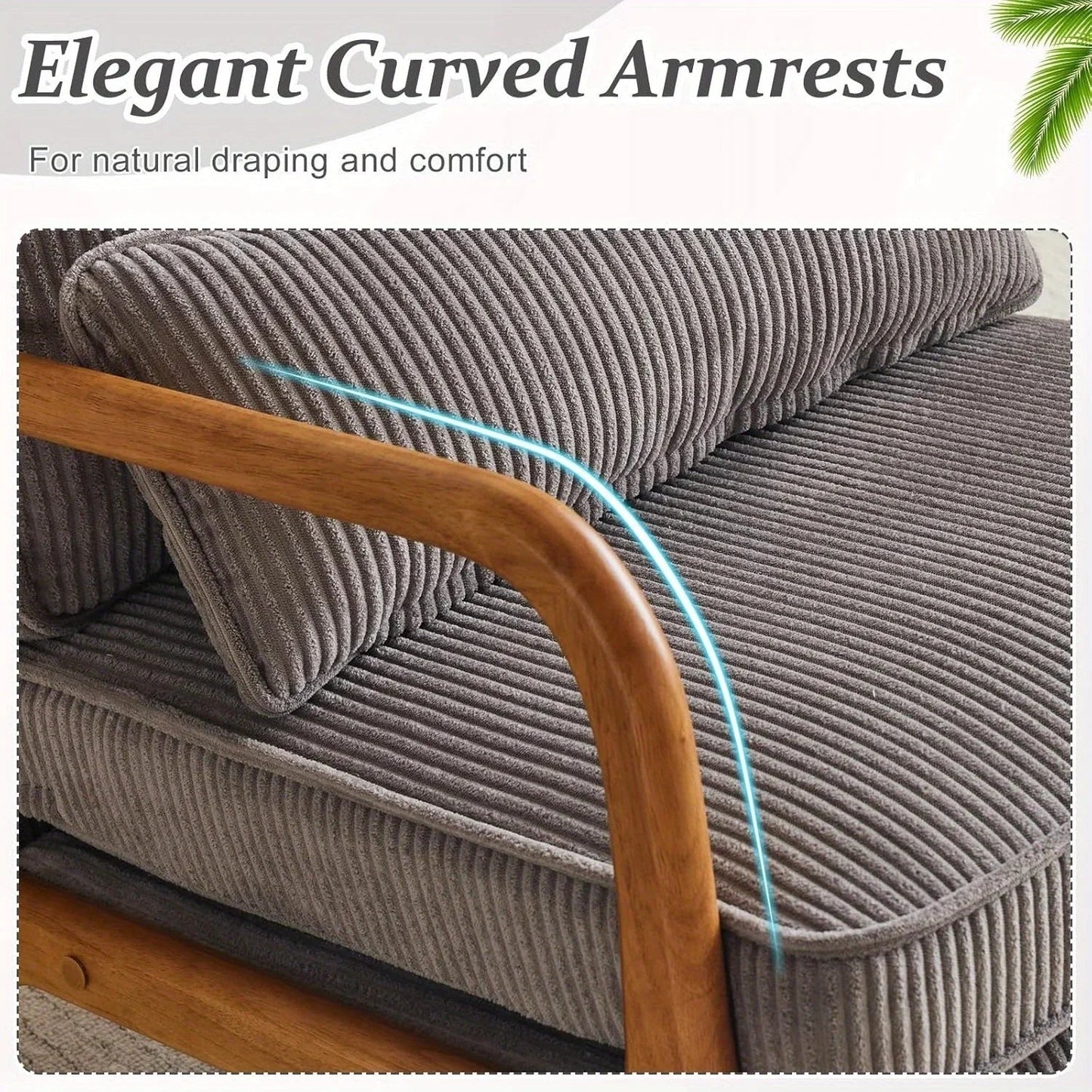 Accent Chair - Striped Blue White