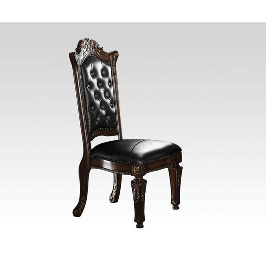 Vendome - Side Chair (Set of 2) - Synthetic Leather & Cherry