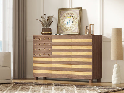 55-Inch Hand-Carved Buffet Sideboard Cabinet