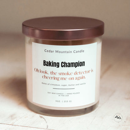 Oh Look, the Smoke Detector is Cheering Me On Again - 9 oz Soy Candle - PoshaBella