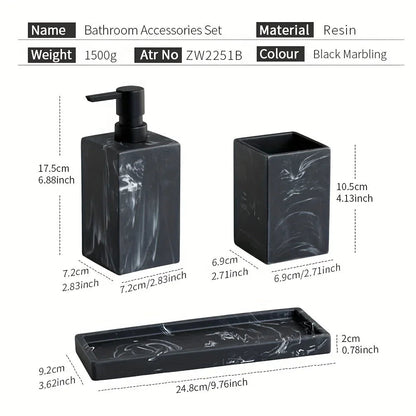 Bathroom Countertop - Marble Storage Set