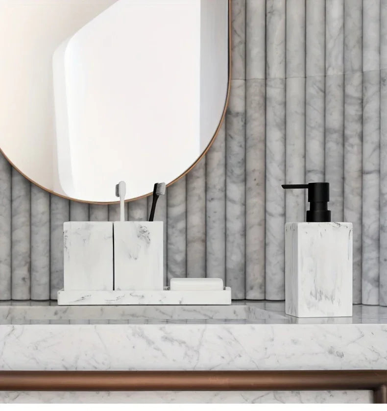 Bathroom Countertop - Marble Storage Set