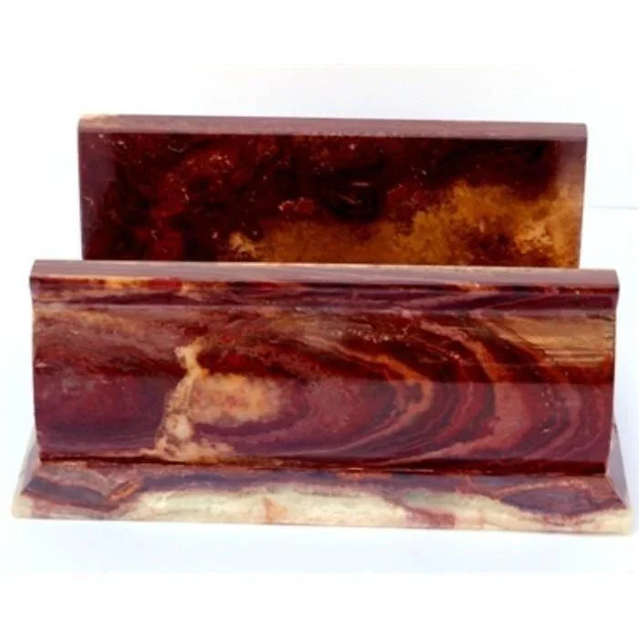 Bathroom Hand Towel Holder of Multi Brown Onyx - PoshaBella