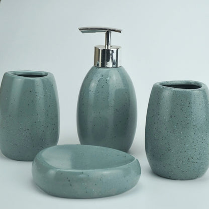 Bathroom Kit - Ceramic White 4pcs