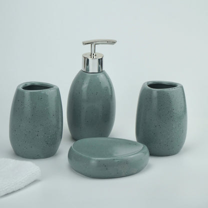 Bathroom Kit - Ceramic White 4pcs
