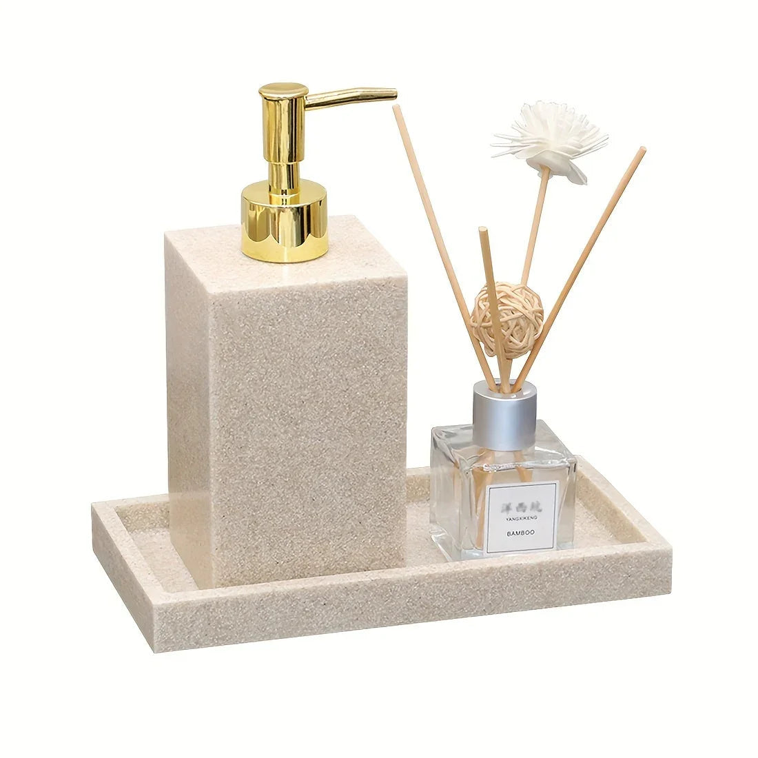 Bathroom Set - Elegant Sandstone