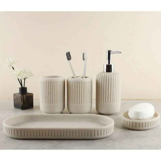 Bathroom Set - Modern Ceramic 5pcs