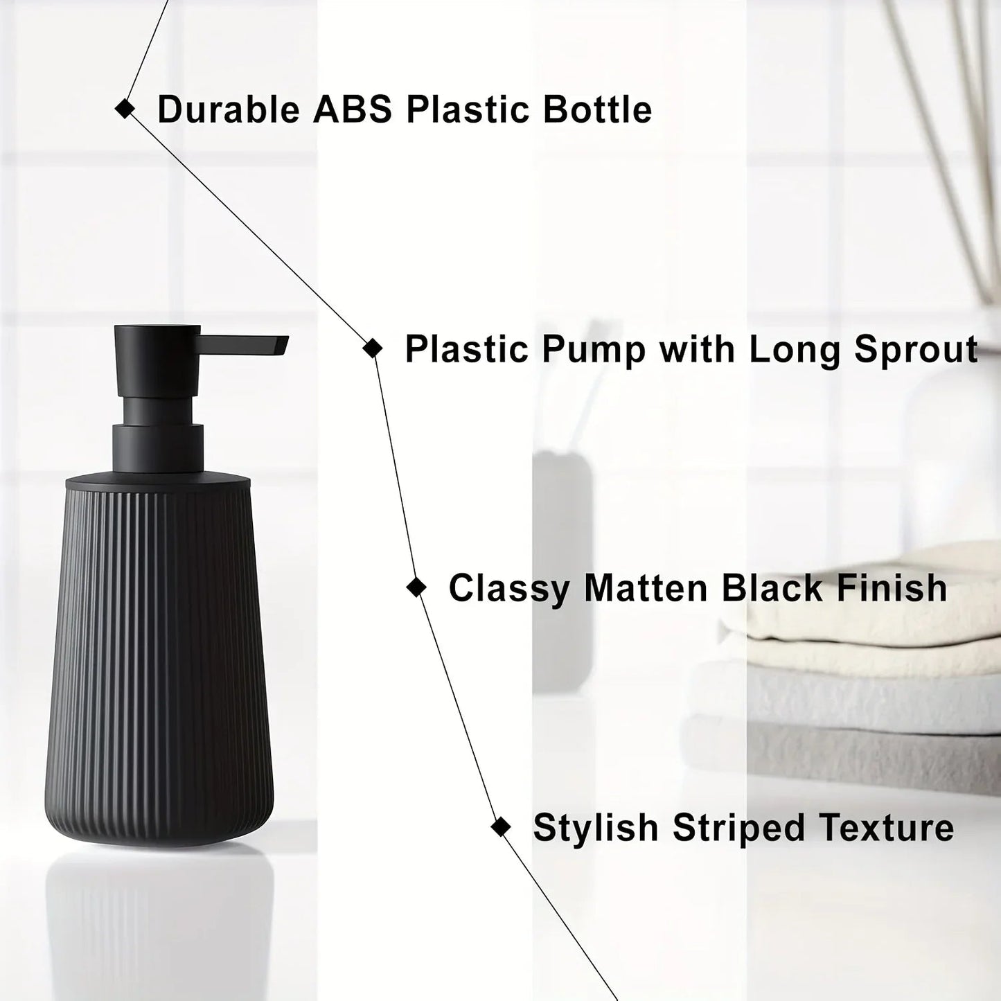 Bathroom Set - Modern Plastic 2pcs