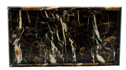 Bathroom Tray - Luxury Bathroom Vanity Tray of Michelangelo Marble - PoshaBella