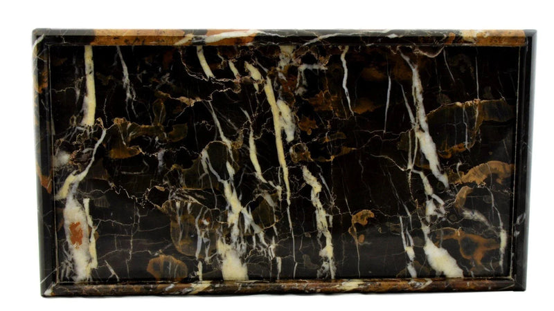 Bathroom Tray - Luxury Bathroom Vanity Tray of Michelangelo Marble
